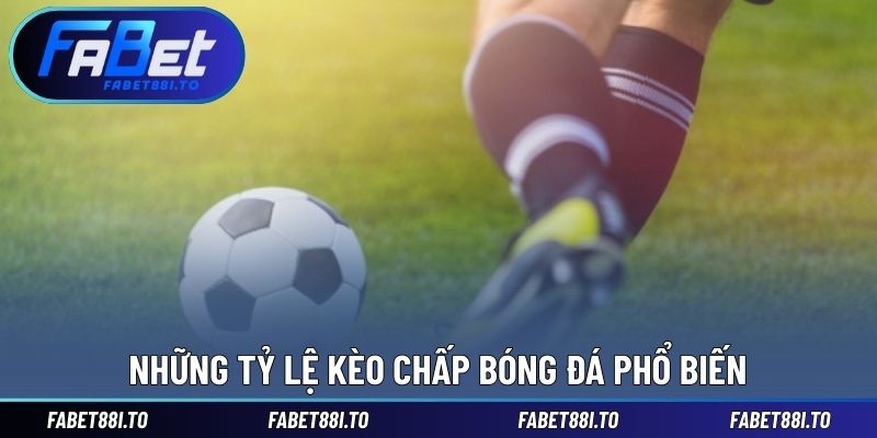Những tỷ lệ kèo chấp bóng đá phổ biến